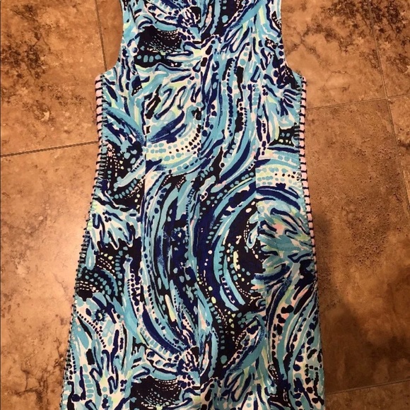 NWOT Blue Mila Shift Dress Lilly Pulitzer Sz 2 - Picture 5 of 8